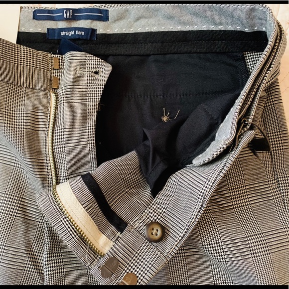 GAP Straight Flair Houndstooth Pants New With Tag - Picture 8 of 15